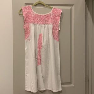 Mi Golondrina Flores Dress Size Small EUC